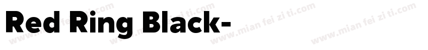 Red Ring Black字体转换